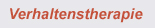 Verhaltenstherapie